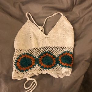 Crotchet white top